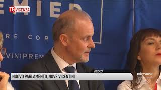 TG VICENZA 06032018  NUOVO PARLAMENTO NOVE VICENTINI [upl. by Pooi]