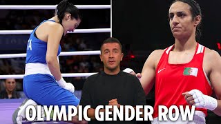 Olympics gender row erupts after female boxer gives up against fighter barred from competing in 2023 [upl. by Isherwood722]