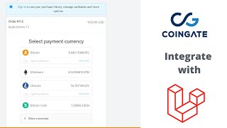 How to Integrate Coingate with Laravel [upl. by Znieh]