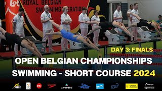 Day3 FINALS Open Belgian Championships Swimming short course [upl. by Grier]