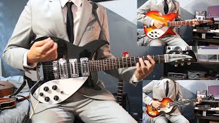 You Cant Do That  The Beatles  Guitar And Bass Cover  Rickenbacker 325c64  Rickenbacker 36012 [upl. by Ahsahtan]