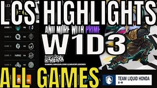 LCS Highlights ALL GAMES W1D3 Summer 2023 [upl. by Dane]