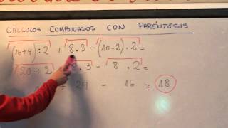 Video tutorial calculos combinados 6to grado [upl. by Eiliak]