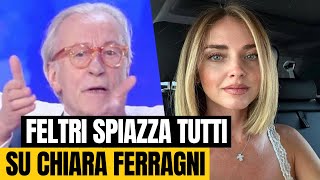 “Un degrado” Feltri e Chiara Ferragni nessuno se l’aspettava [upl. by Kordula]