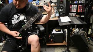 Defeated Sanity  Engulfed In Excruciation Guitar [upl. by Netsud949]