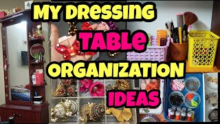 Dressing table organization💄 in tamilhow to organise dressing table and make upKeerthi Sara tips [upl. by Aillil]