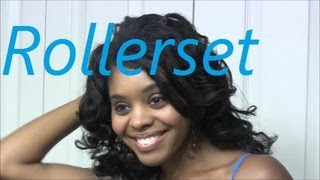 Rollerset on Natural Hair [upl. by Alisen]