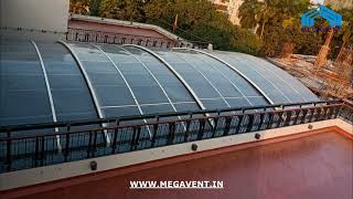 RETRACTABLE ROOF by MEGAVENTIN Kolkata [upl. by Yokum930]