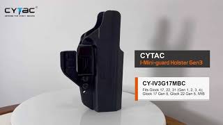 CYTAC IWB Holsters For Concealed Carry Fit Glock 1722 31Gen1234 Glock 22 Gen 5 [upl. by Kayne]