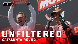 UNFILTERED quotThat was a Rossi jobquot 👏  2024 CatalanWorldSBK 🏁 [upl. by Imehon]