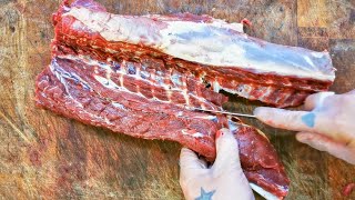 Best Way To Cut and Prepare Venison Backstrap Venison Loin Fillet Deer Backstrap SRP venison [upl. by Pepillo16]