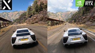 FORZA HORIZON 5 RTX 3070 vs XBOX SERIES X PC vs NextGen Graphics Comparison [upl. by Fachanan]