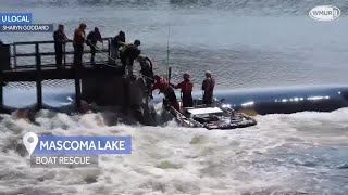 Video Rescue conducted on Mascoma Lake [upl. by Tremann]