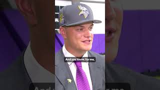 1on1 interview with new Minnesota Vikings rookies shorts [upl. by Trahurn]