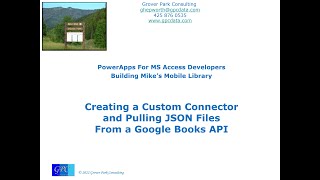 Mikes Mobile Library  Getting Data from the Google Books API with a Custom Connector [upl. by Barabas]