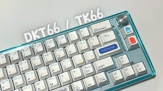 DKT66 TK66  TTC Silent Bluish White  Build amp Typing Sound [upl. by Euqinna206]