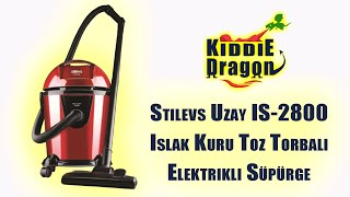 Stilevs Uzay IS2800 Islak Kuru Toz Torbalı Elektrikli Süpürge [upl. by Shreve801]