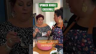 SPINACH NOODLE CASSEROLE RECIPE FOR YOUR THANKSGIVING TABLE 🫶🦃 [upl. by Pyle]