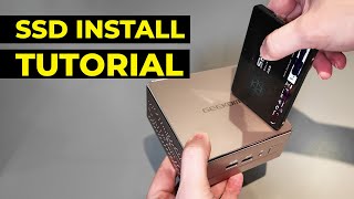 How to add an SSD to your Mini PC  Geekom A5 Upgrade Tutorial [upl. by Cissy597]