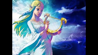 Ballad of the Goddess The Legend of Zelda Lyre Harp Tutorial [upl. by Elimac500]