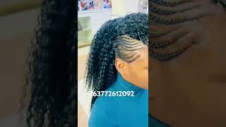 Mohawk hairstyle using Bohemian weave Harare diarieshairstyle braids [upl. by Fiden790]