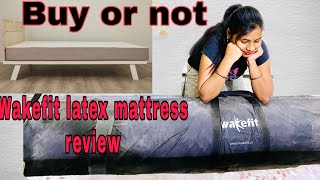 Wakefit latex mattress reviewunboxing wakfit latex mattresslatex mattress in India [upl. by Brandes656]