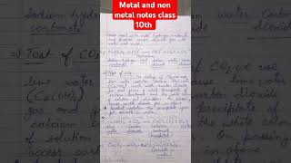 Metal and non metal notes chapter 2class 10th science 10th notes classnotes studiestoday [upl. by Yorled]