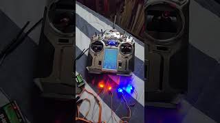 LED orange and blue beacon lights for my kyosho blizzard 20 testing the 4 modes [upl. by Ecallaw]