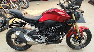 Honda CB300R 2024 BS 7 OBD2 E20 model launch new price mileage features fullreview [upl. by Milly857]