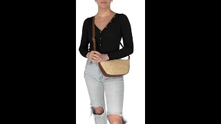 Madewell Madewell Sling Bag  Straw SKU 9963292 [upl. by Anilorac]