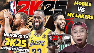 NBA 2K25 Updated roster of 2k20 MC LAKERS 5 with AB and UNLI VC for ANDROID TAGALOG TUTORIAL [upl. by Nysilla95]