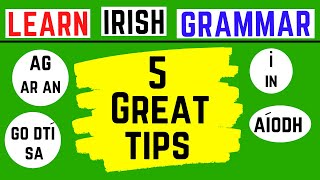 5 Best Irish Grammar Tips Youll Find Today [upl. by Anazraf]