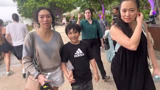 SOUTHBANK BOARDWALK Brisbane City QLD Australia [upl. by Airetnohs]