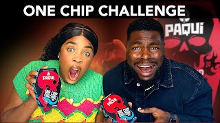 ONE CHIP CHALLENGE  THE HOTTEST CHIP IN THE WORLD   CHALLENGE GONE WRONG 🥵🥵🥵 [upl. by Vanni291]