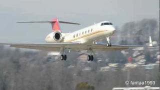 Gulfstream G550 MMOMO takes off in Berne HD [upl. by Aical588]