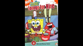 Opening to SpongeBob SquarePants Sponge for Hire 2004 DVD [upl. by Poler212]