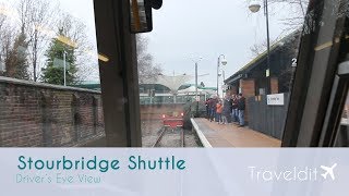 Stourbridge Shuttle  Drivers Eye View on a Class 139 Parry People Mover Train [upl. by Nosae]