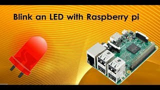 Blinking LED with Raspberry Pi 3 [upl. by Ynnam]