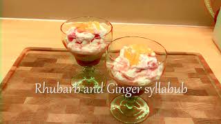 Rhubarb and Ginger syllabub [upl. by Aihsila811]