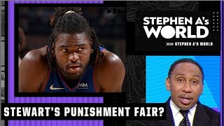 Isaiah Stewart deserved a harsher punishment for fight with LeBron  Stephen A  Stephen A’s World [upl. by Winther]