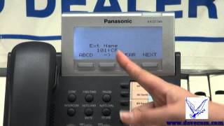 How to Change Name on Panasonic KXDT Series Phones [upl. by Nob]