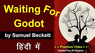 Waiting For Godot Summary in Hindi  play by Samuel Beckett  analysis  Absurd Theatre  Literature [upl. by Ayiak622]