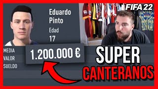 COMO TENER LA MEJOR CANTERA 💎 en FIFA 22 MODO CARRERA [upl. by Airitak]