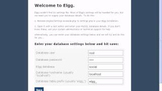 Instalacion de la Red Social ELGG [upl. by Natam138]