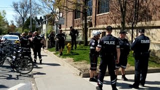 Protest Drag Queen storytimeToronto BloorGladstone Library May 06 2023 [upl. by Novehc]