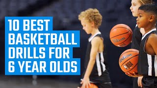 Best Basketball Drills for 6 Year Olds  Fun Beginner Basketball Drills by MOJO [upl. by Belshin]