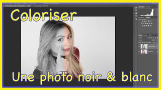 Coloriser une photo noir et blanc  Tuto photoshop [upl. by Akiem]