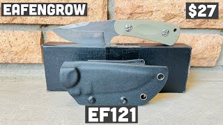 Eafengrow EF121 Budget EDC Fixed Blade Knife [upl. by Leuqar]