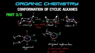 Organic Chemistry  Conformation of Cyclic Alkanes  Part 33 [upl. by Trisa]