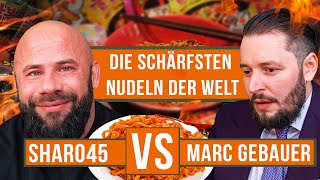 Wer ISST schärfer  64 MIO SCOVILLE NUDELN  Marc Gebauer amp Sharo  TEIL 2 [upl. by Esch]